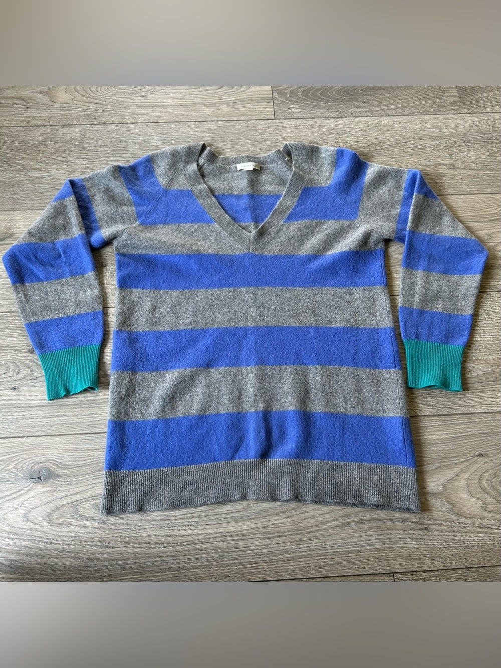 Garnet Hill Cashmere Striped Sweater Size Small